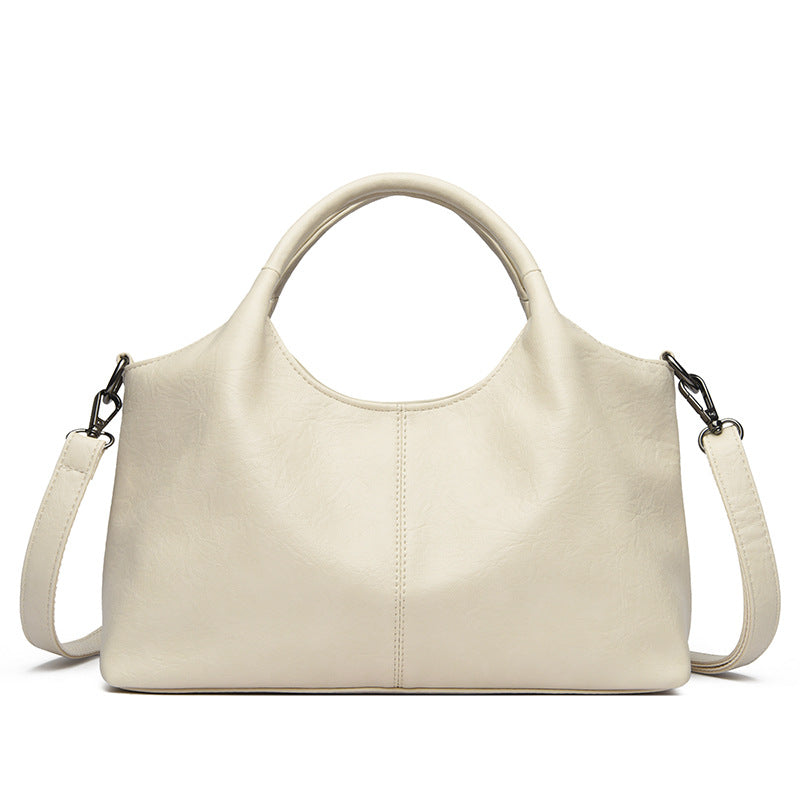 Bolso tote retro de lujo discreto y gran capacidad