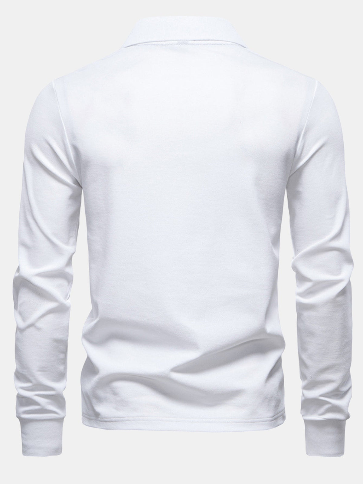 Polo de manga larga con bordado de jirafa