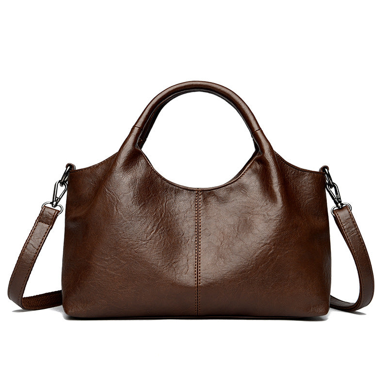 Bolso tote retro de lujo discreto y gran capacidad