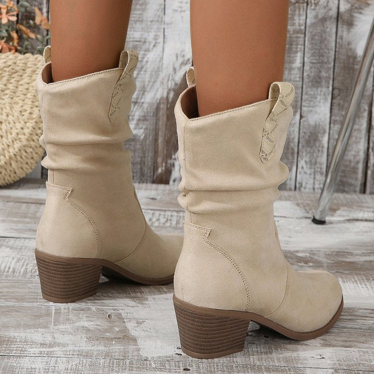 Botines camperos vintage con flecos