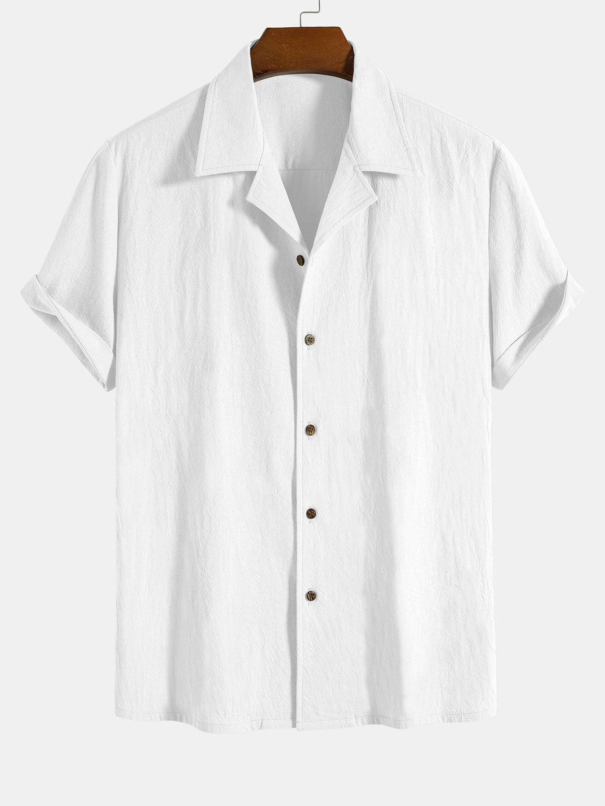 Camisa Revere de algodón texturizado y pantalones cortos de 5"