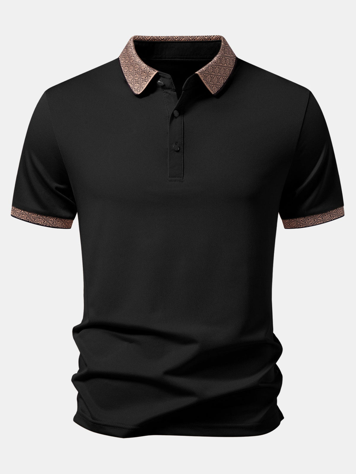 Polo con cuello en contraste