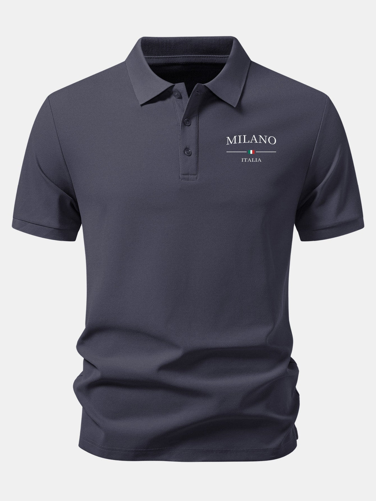 Polo pique con estampado Milano