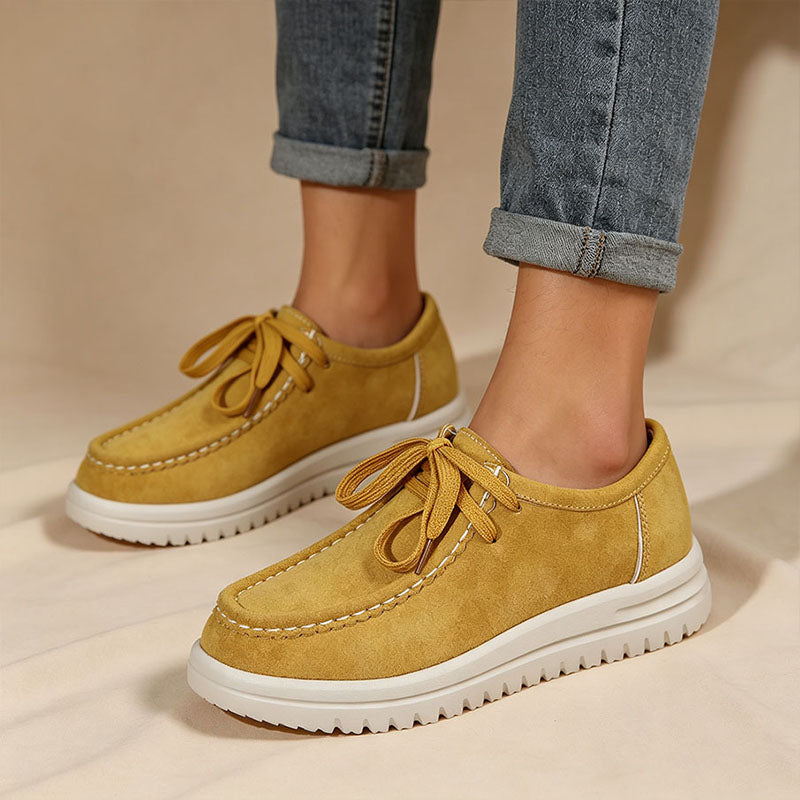 Mocasines de plataforma con cordones