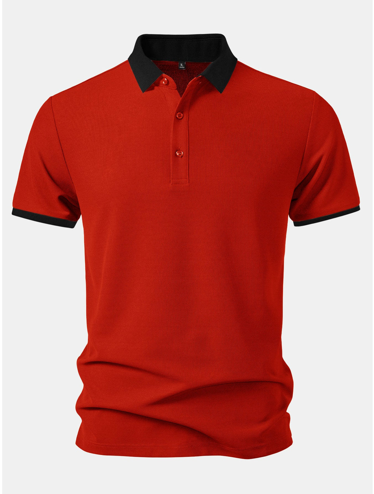 Polo con cuello en contraste