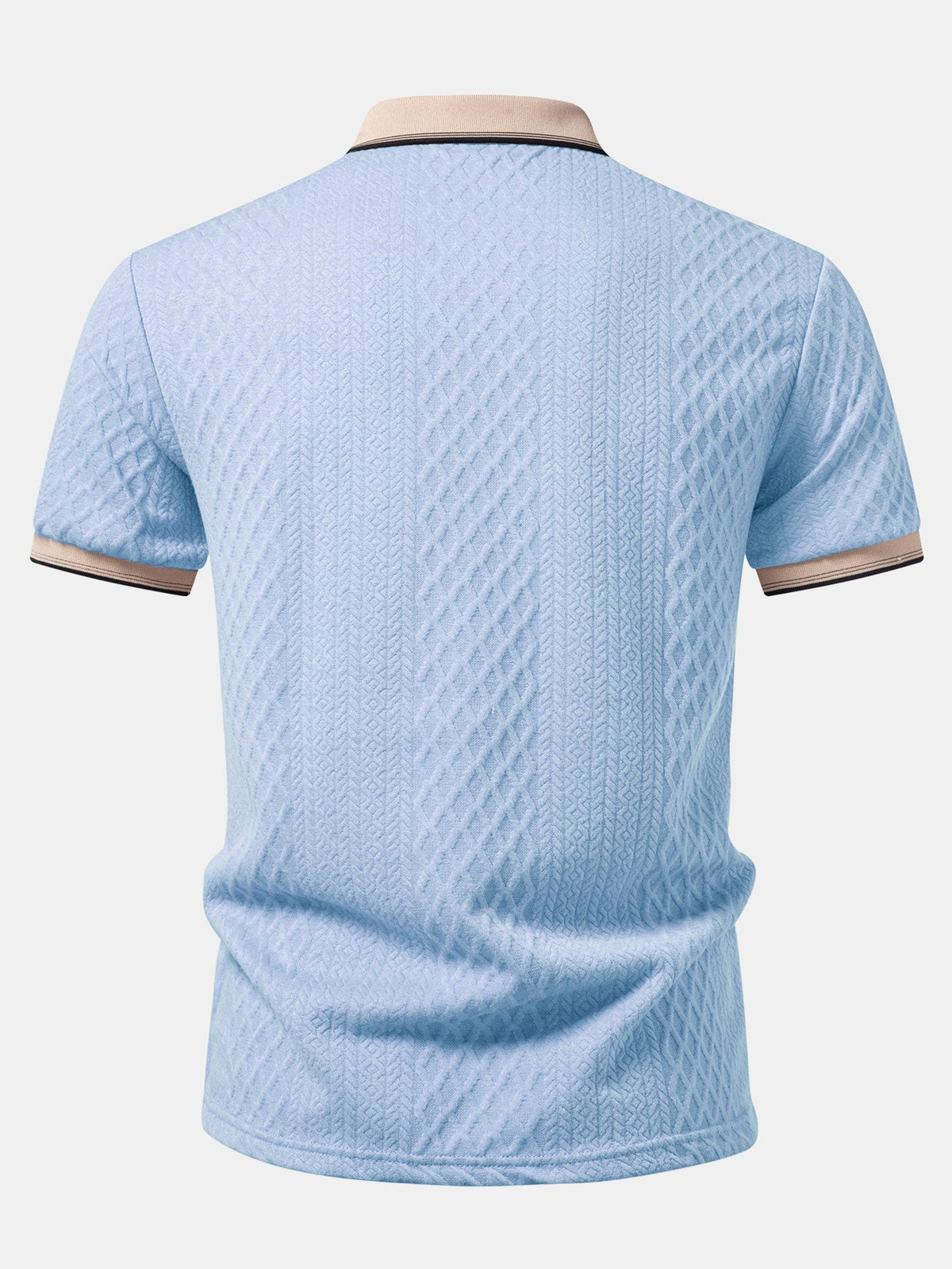 Polo jacquard geométrico