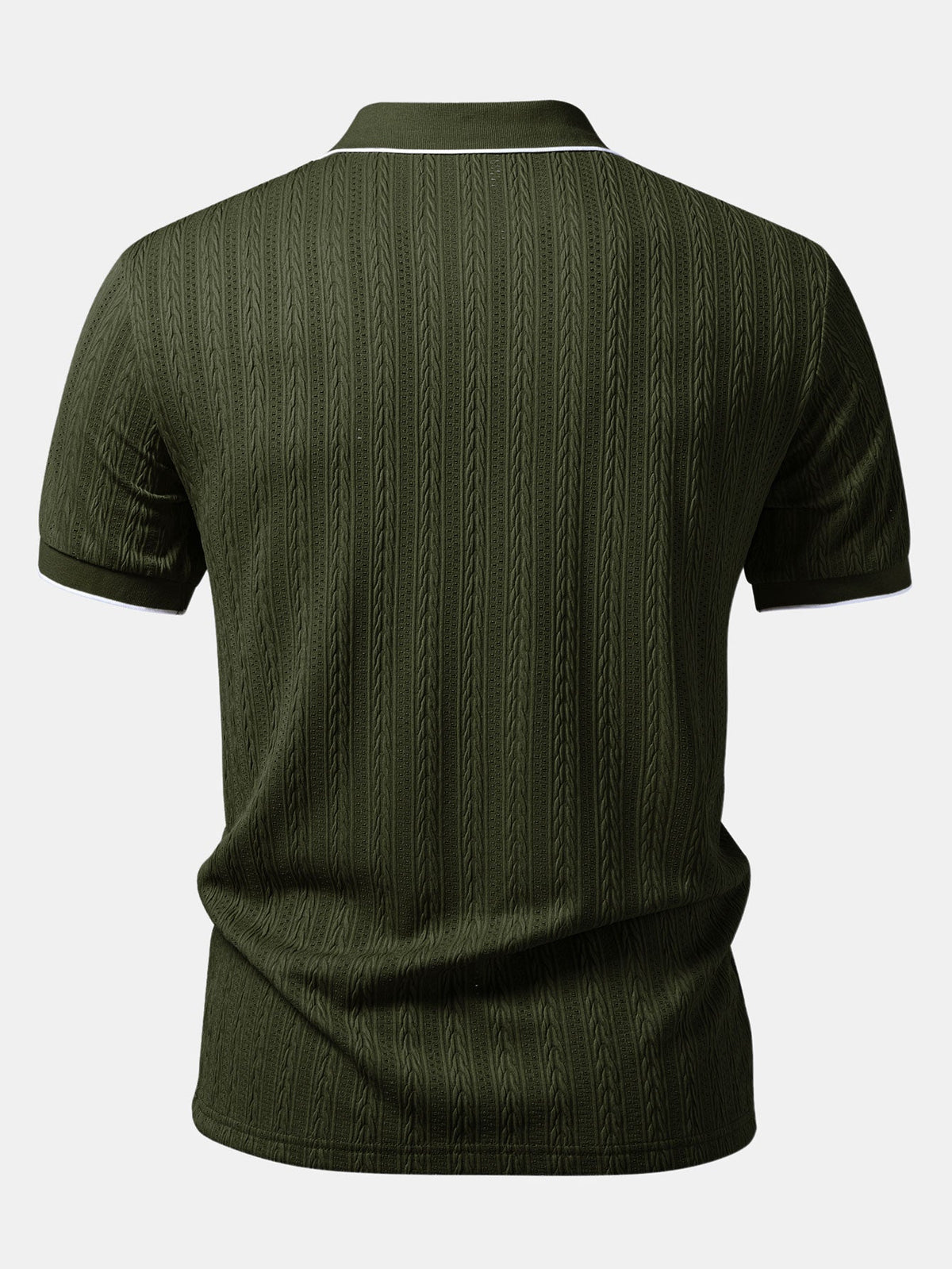 Polo Johnny Collar de jacquard geométrico