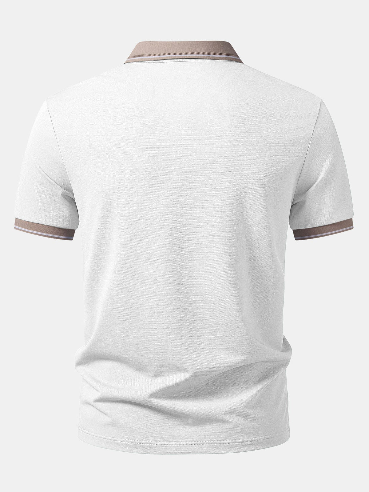 Polo con cuello Johnny en contraste