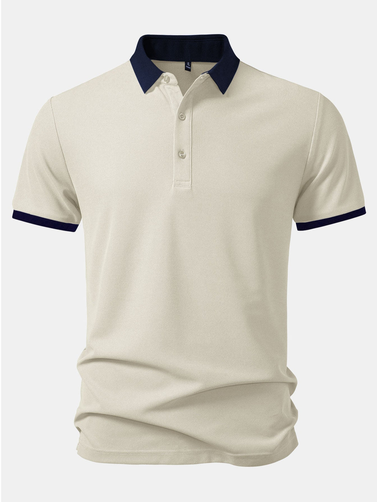Polo con cuello en contraste