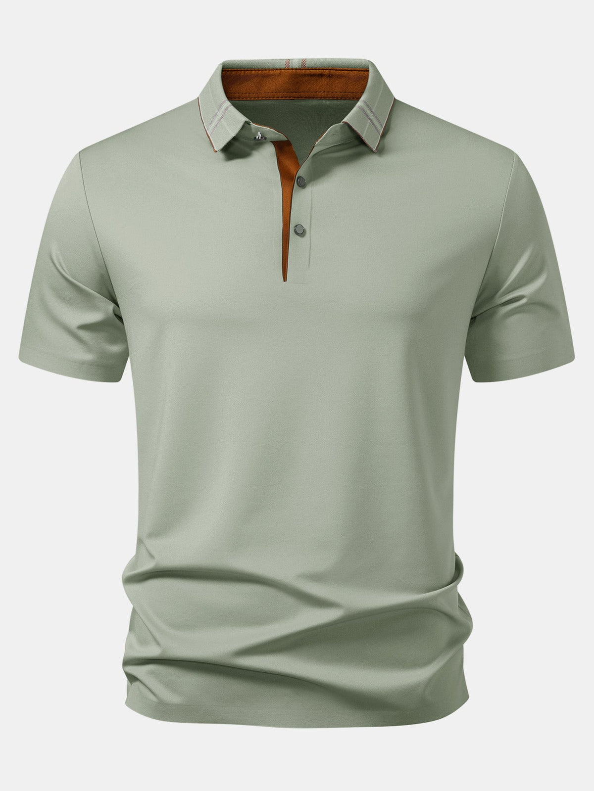 Polo con cuello a cuadros