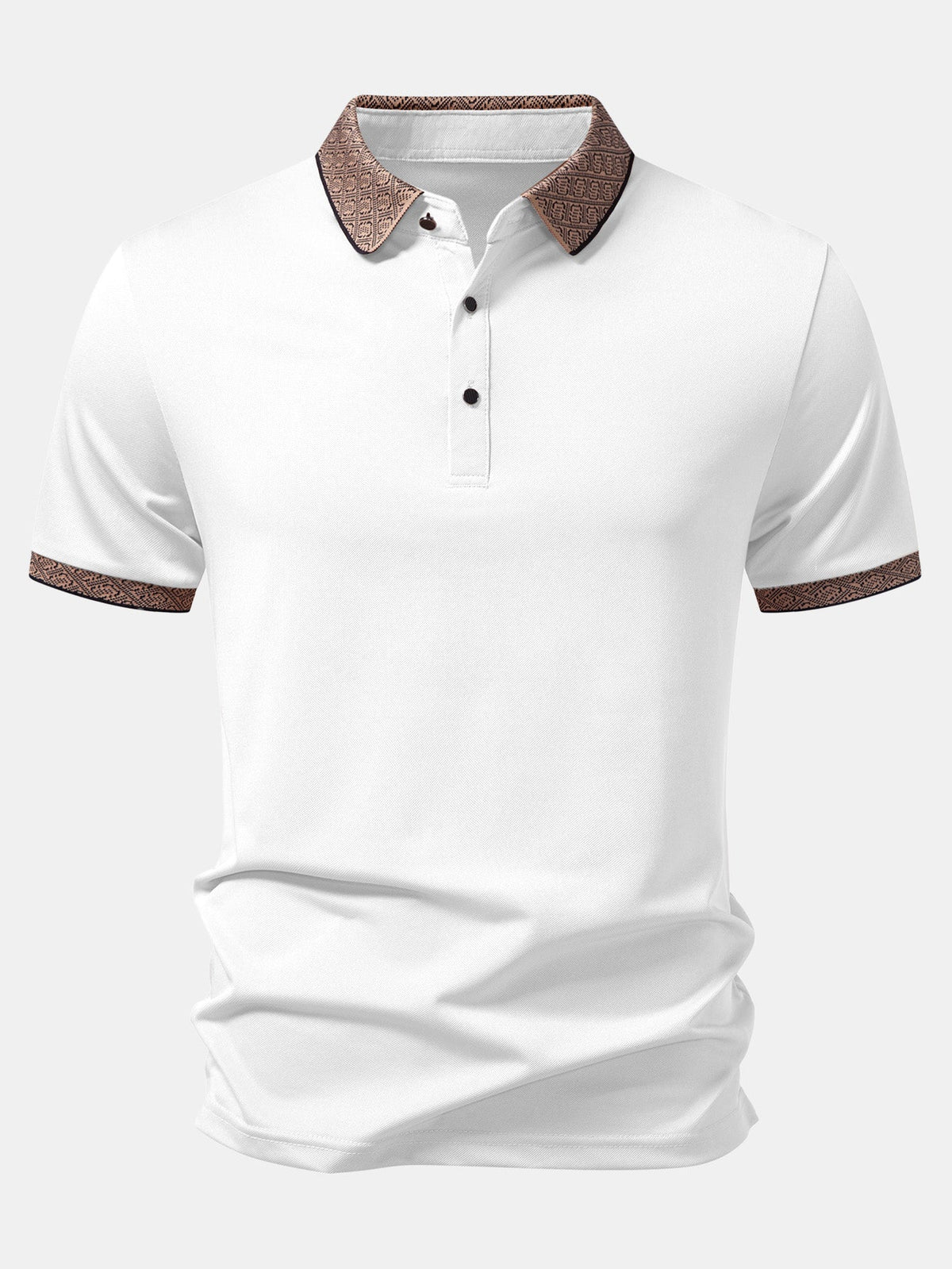 Polo con cuello en contraste