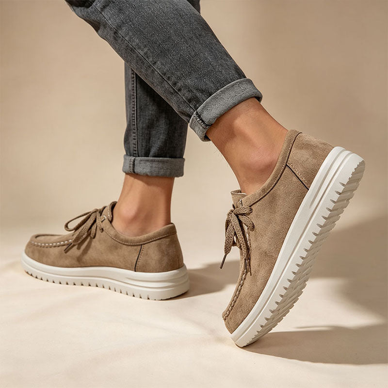 Mocasines de plataforma con cordones