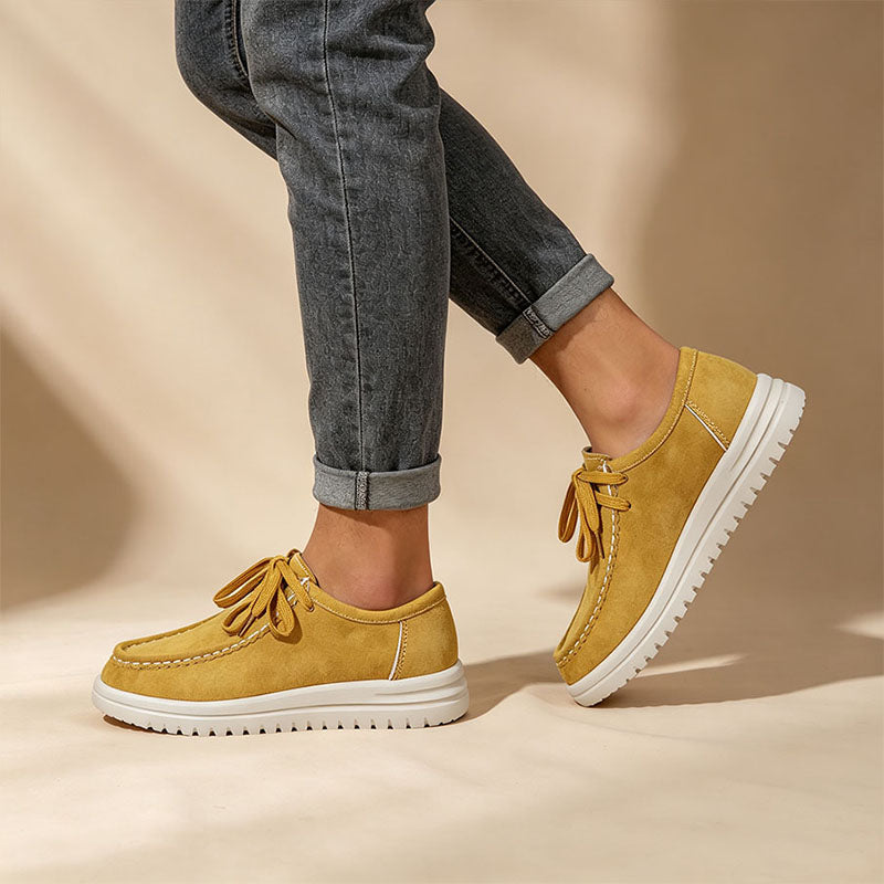 Mocasines de plataforma con cordones