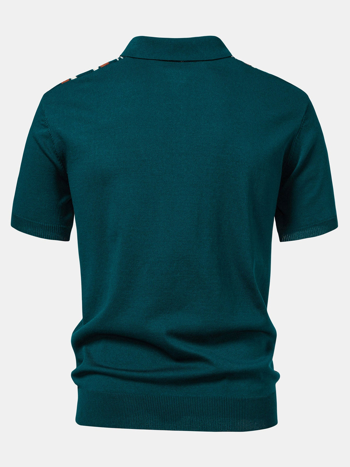 Polo de punto con cremallera y rayas