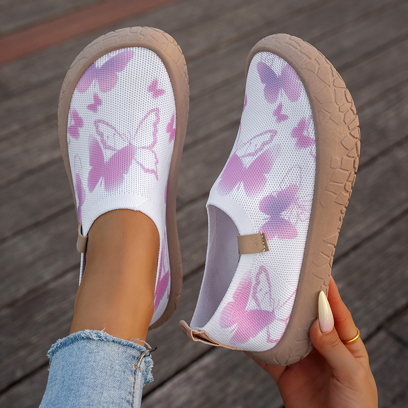 Zapatillas de lona sin cordones con estampado grafiti, ligeras y antideslizantes