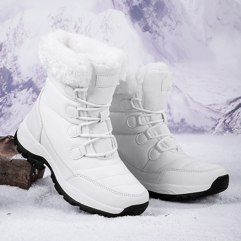 Botas de invierno hasta media pierna con cálido forro polar