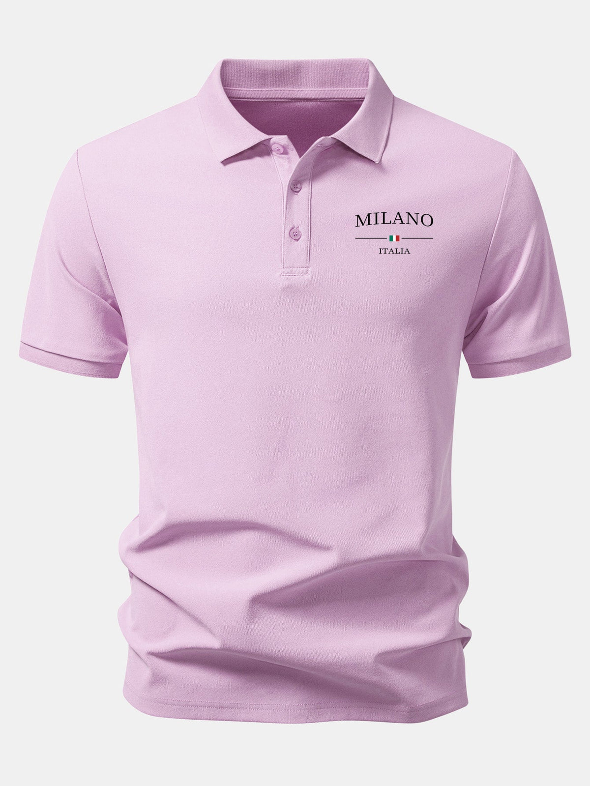 Polo pique con estampado Milano