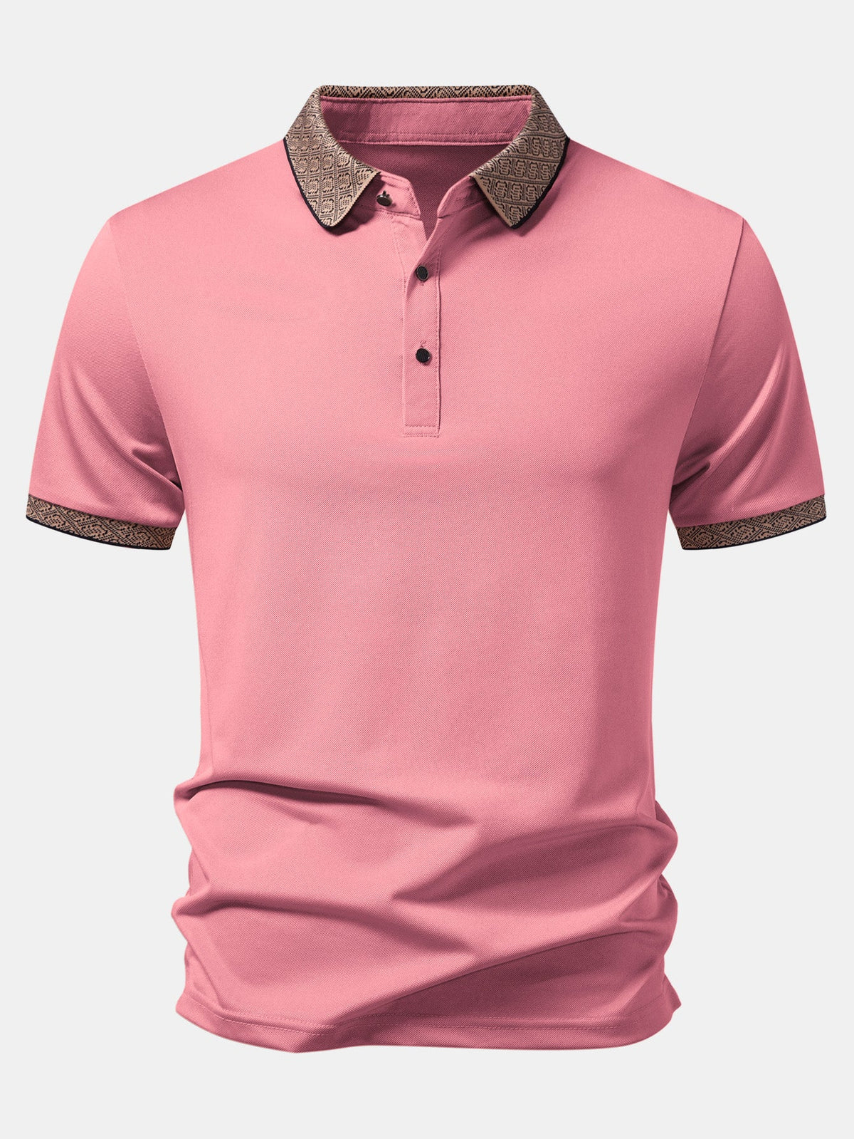 Polo con cuello en contraste