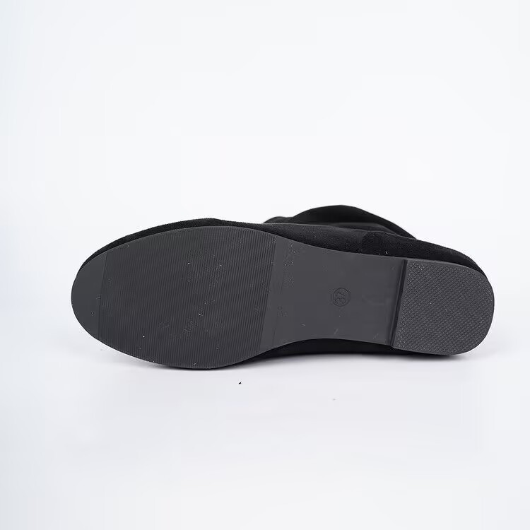 Botines planos fruncidos casual