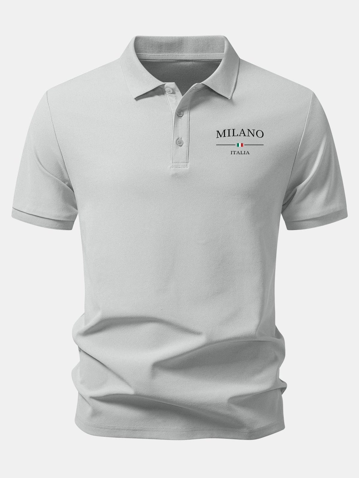 Polo pique con estampado Milano