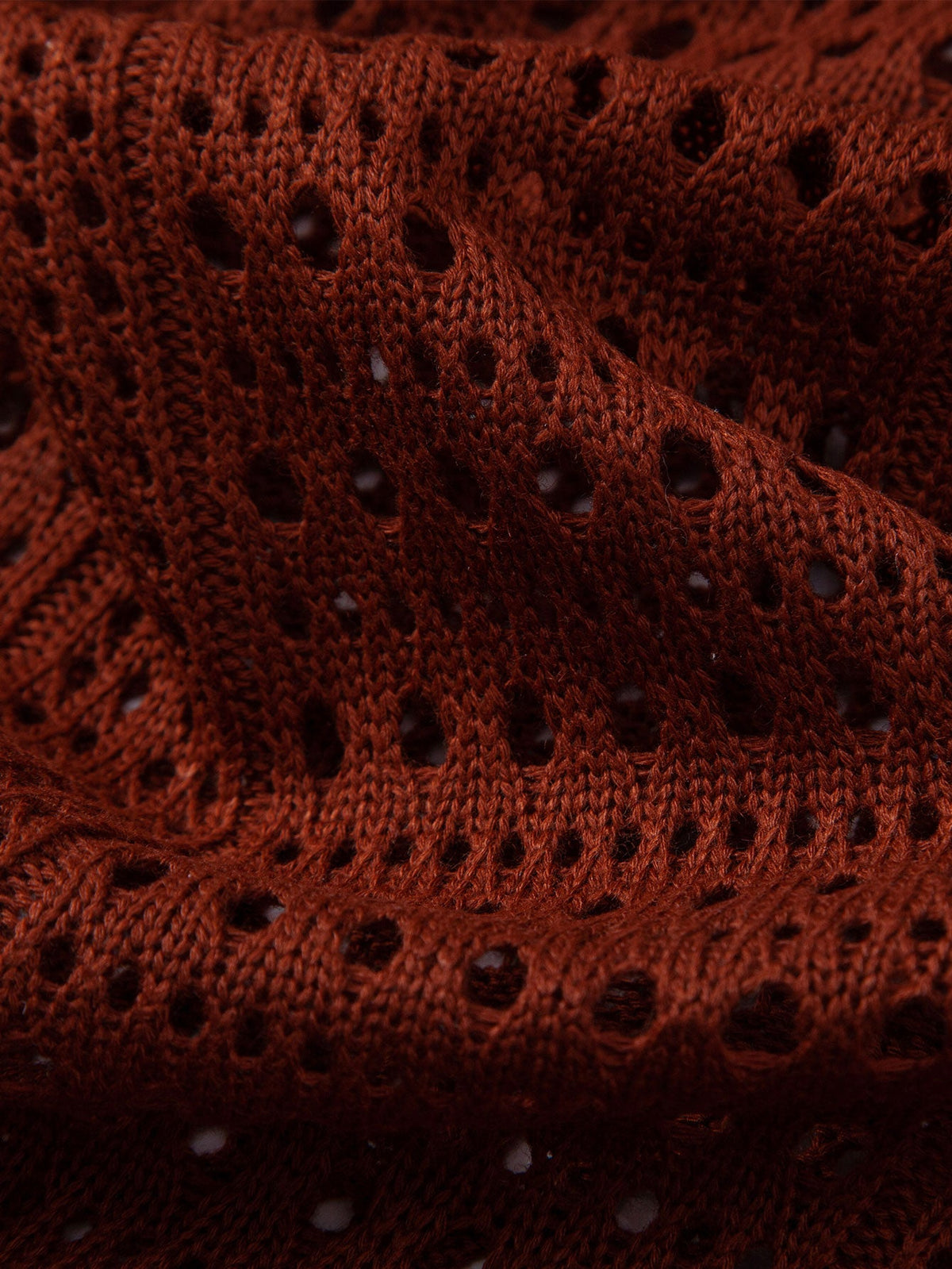 Polo de crochet con cuello en V