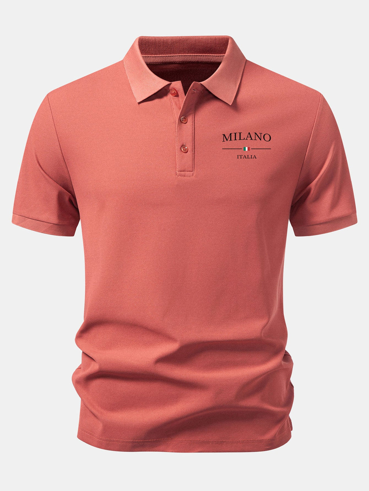 Polo pique con estampado Milano