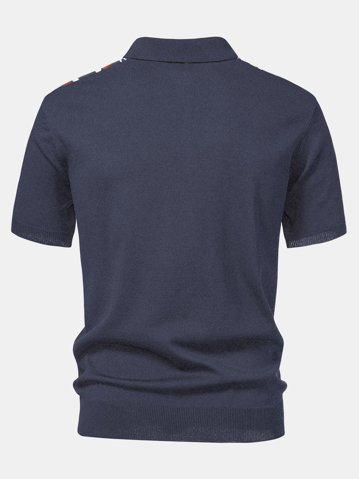 Polo de punto con cremallera y rayas
