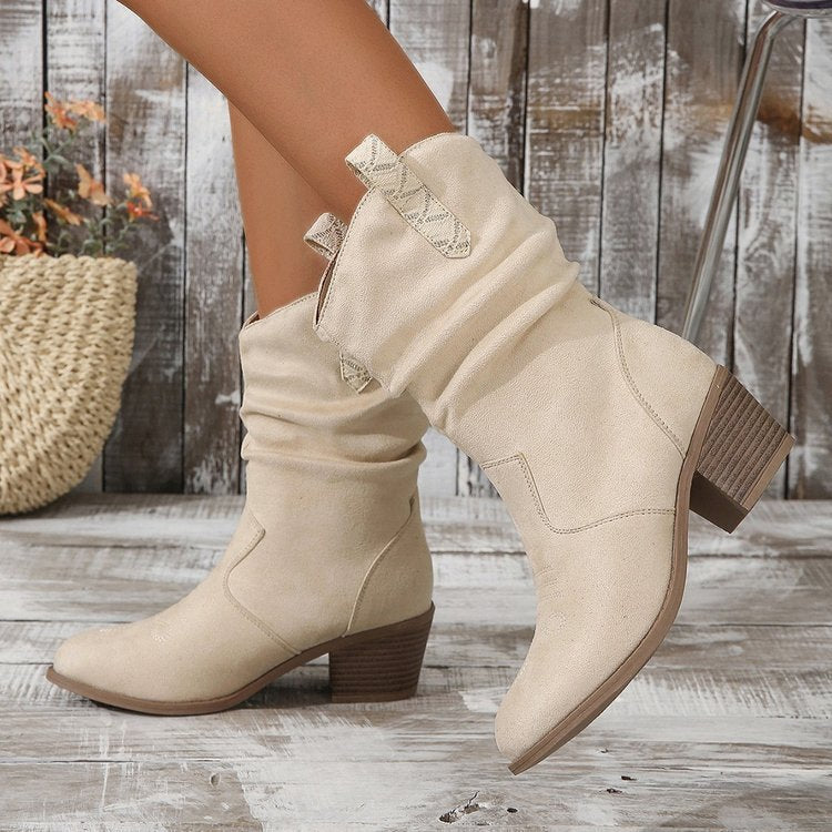 Botines camperos vintage con flecos