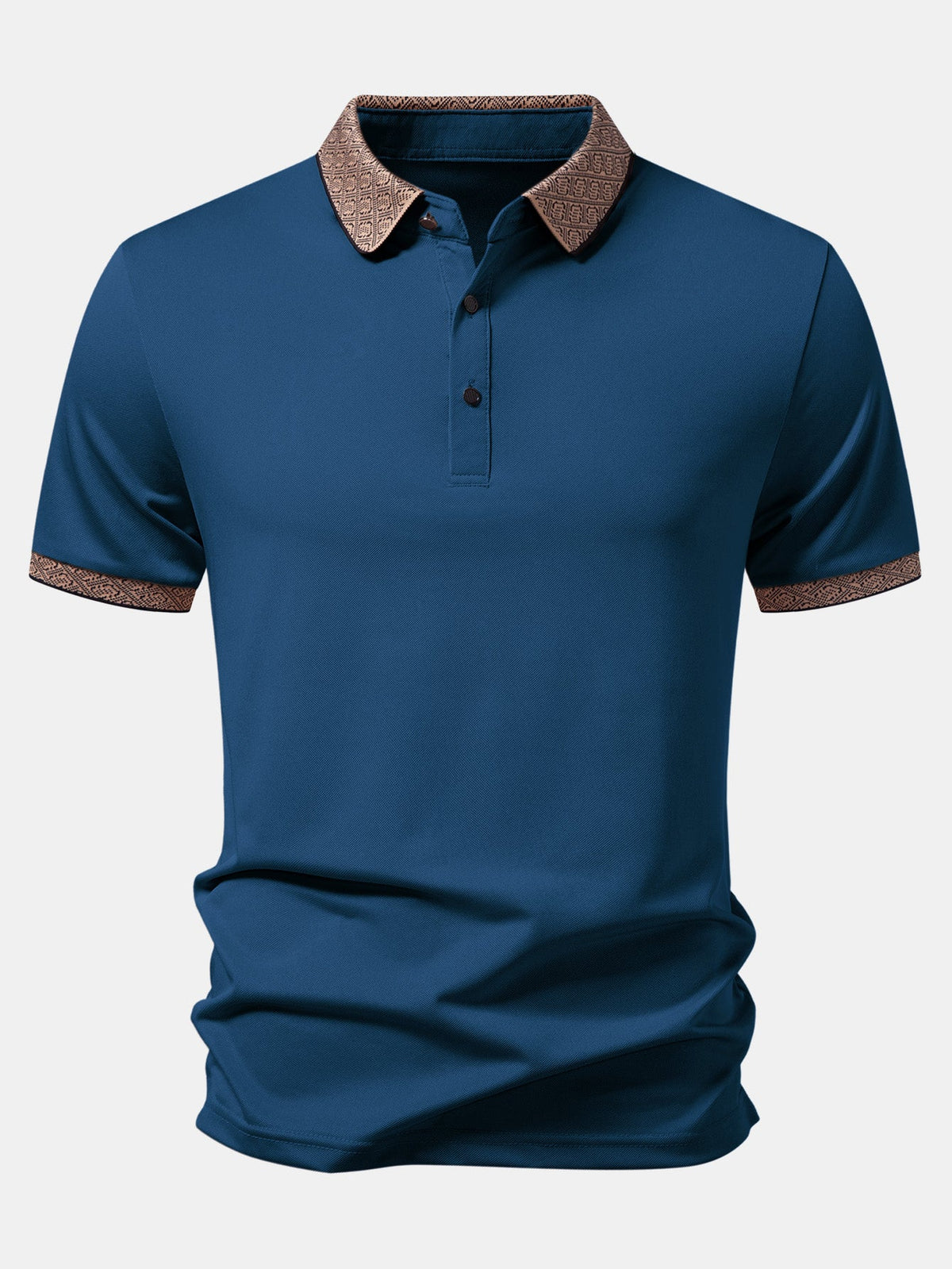 Polo con cuello en contraste