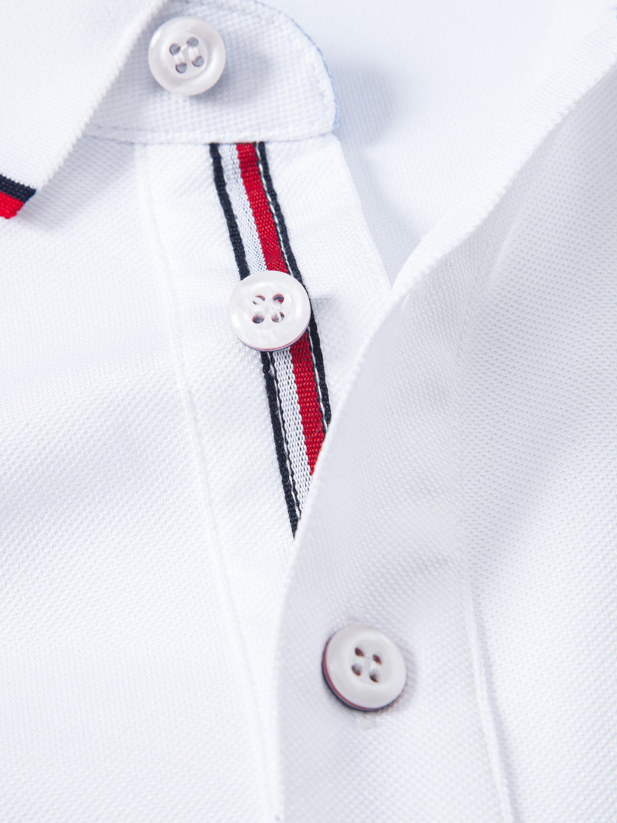 Polo piqué con contraste