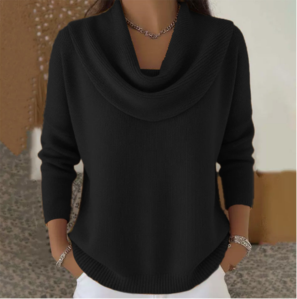Inmaculada | Jersey de cuello alto drapeado