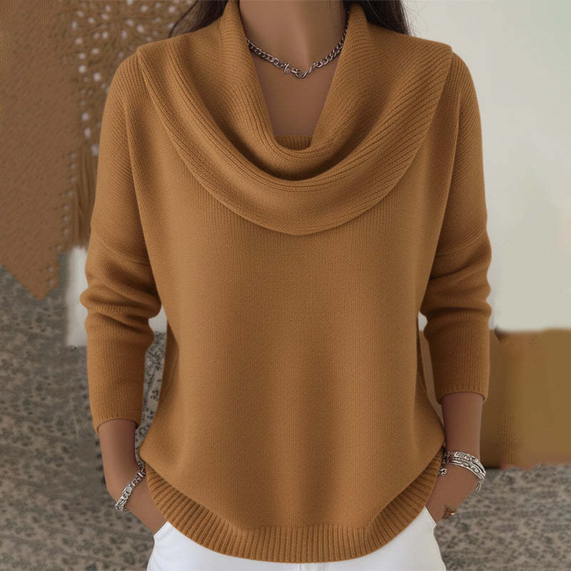 Inmaculada | Jersey de cuello alto drapeado