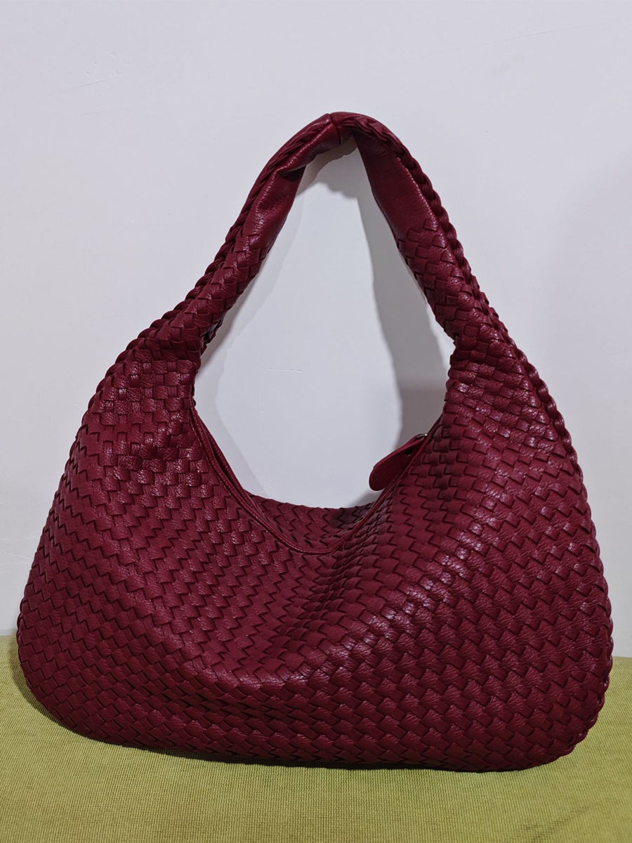 Bolso trenzado de piel sintética