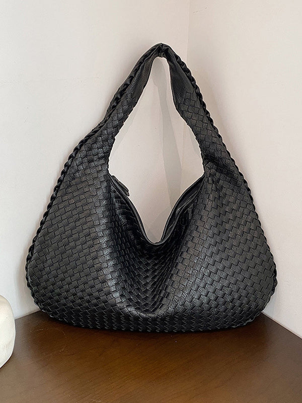 Bolso trenzado de piel sintética