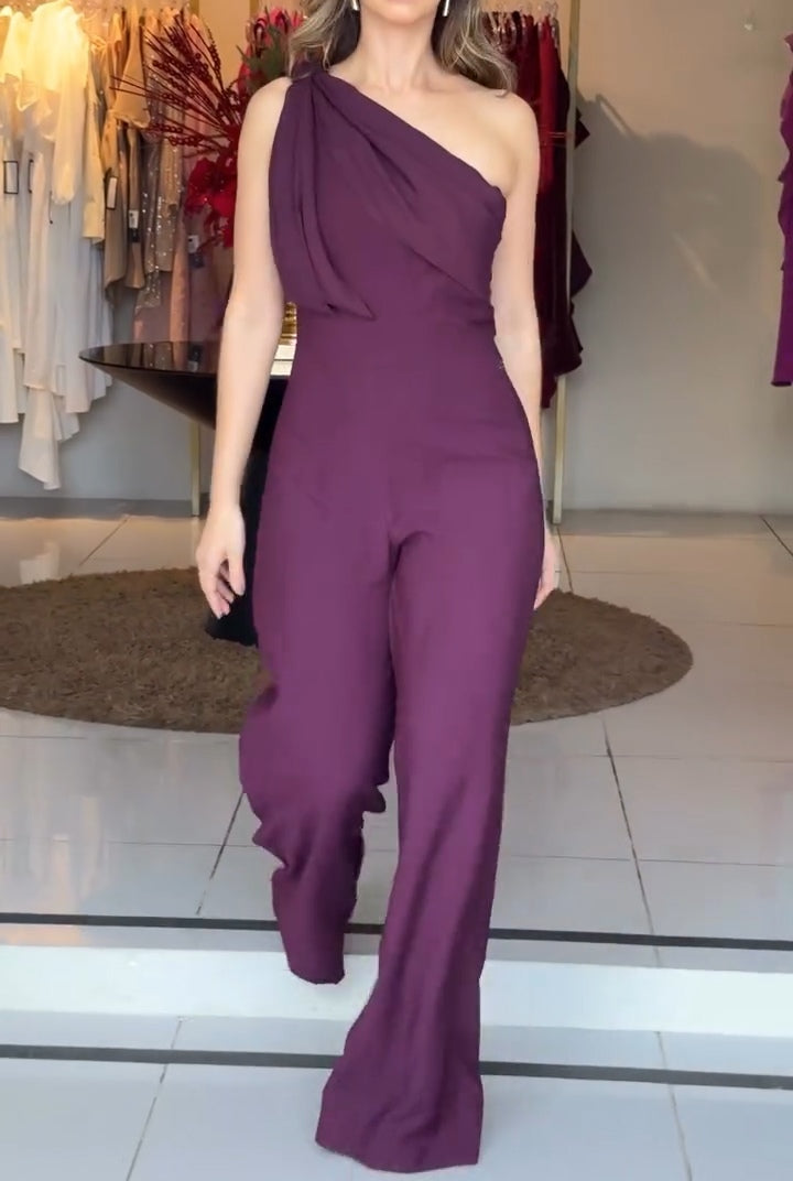 Mono morado de un hombro