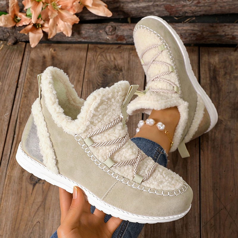 Botas de nieve de invierno con forro polar