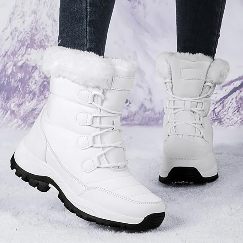 Botas de invierno hasta media pierna con cálido forro polar