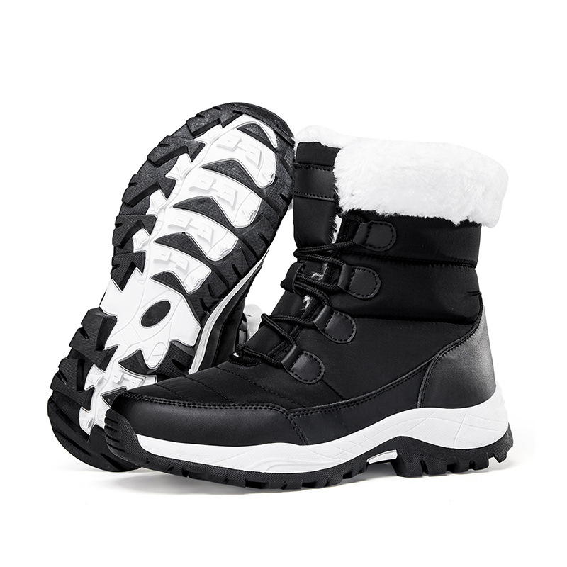 Botas de invierno hasta media pierna con cálido forro polar