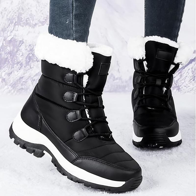 Botas de invierno hasta media pierna con cálido forro polar