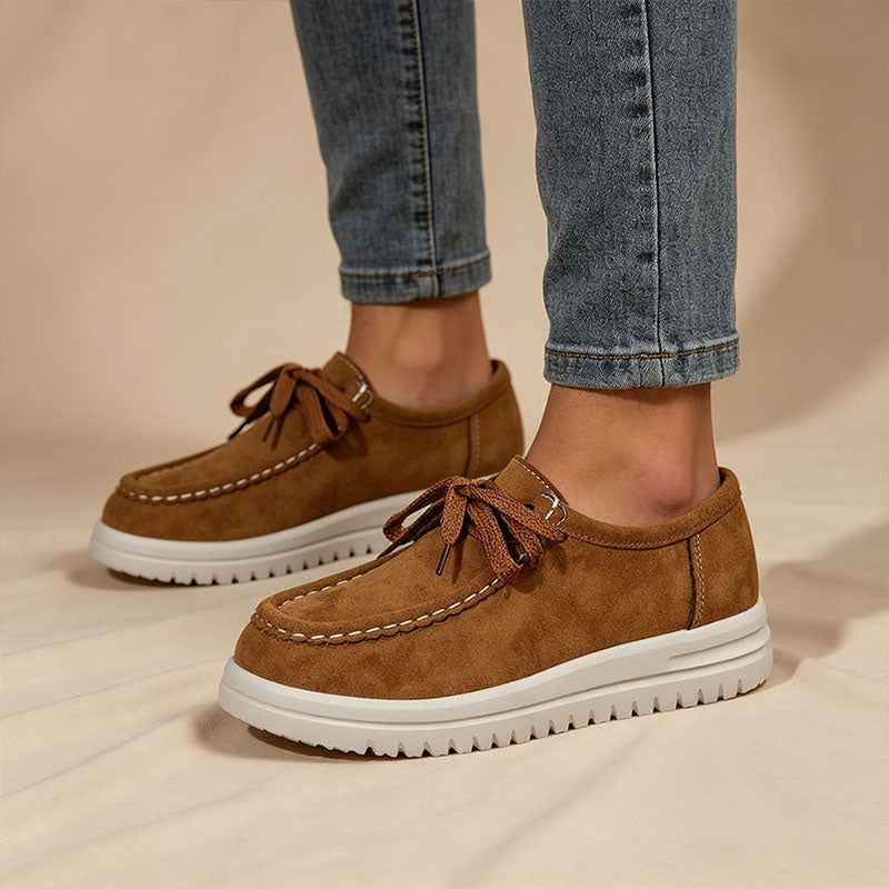Mocasines de plataforma con cordones