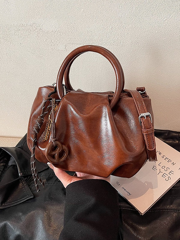 Bolso bandolera ligero plisado tipo nube