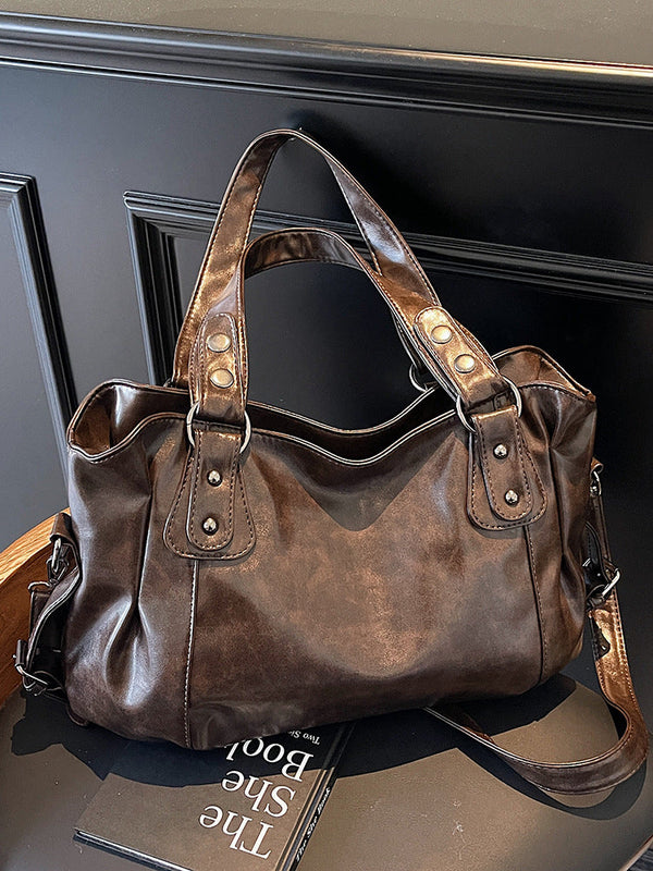 Bolso tote retro casual de hombro