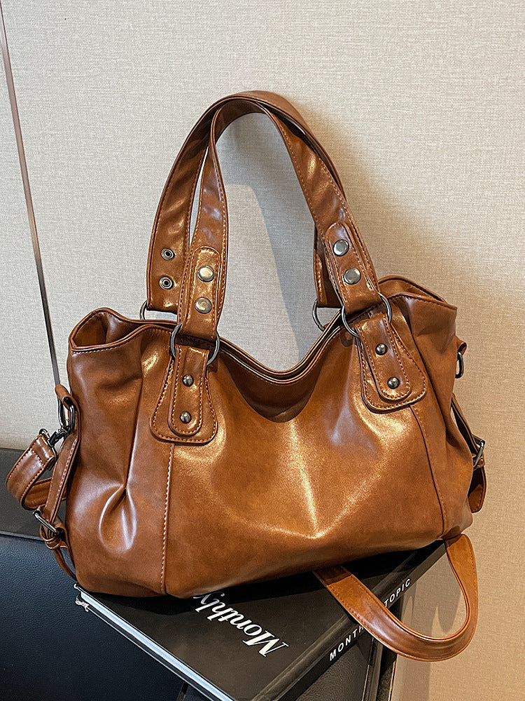 Bolso tote retro casual de hombro