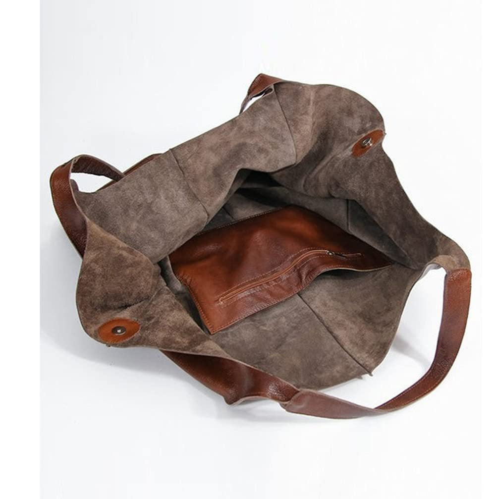 Bolso shopper grande de hombro estilo retro