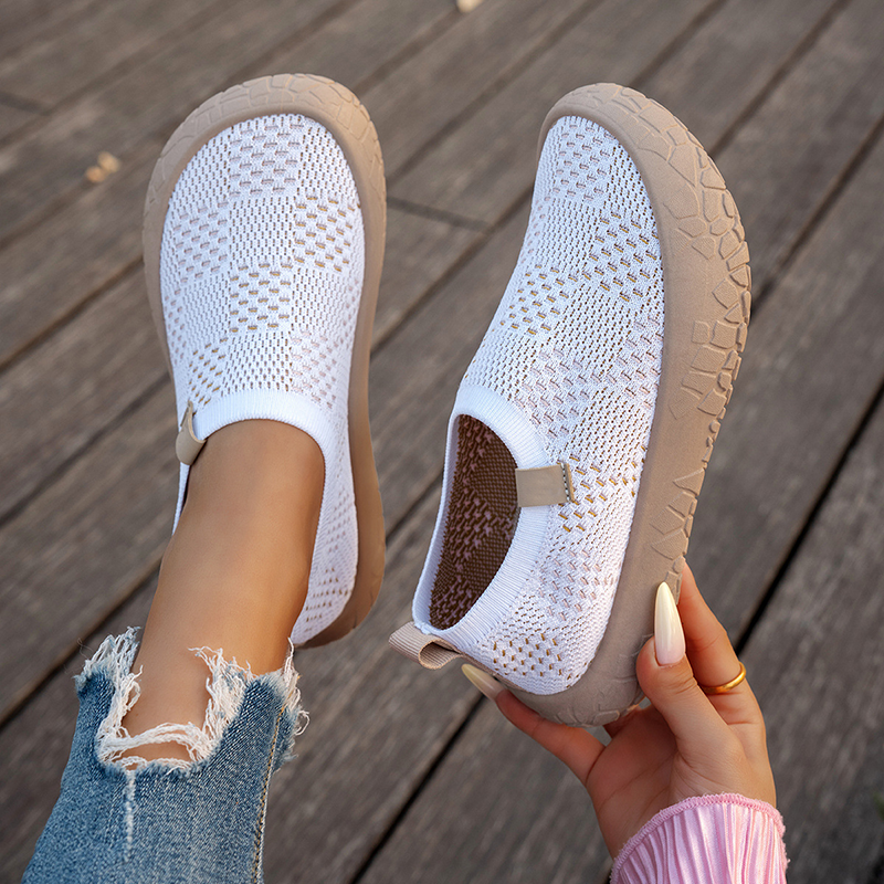 Zapatillas de lona sin cordones con estampado grafiti, ligeras y antideslizantes