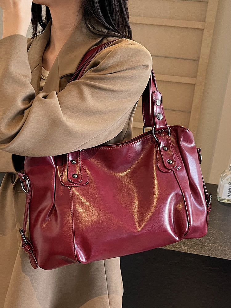 Bolso tote retro casual de hombro