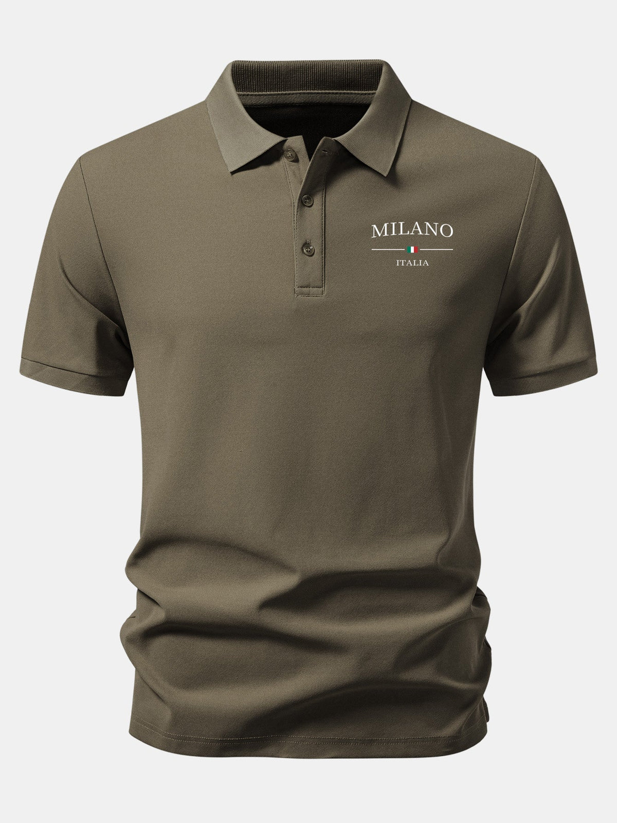 Polo pique con estampado Milano