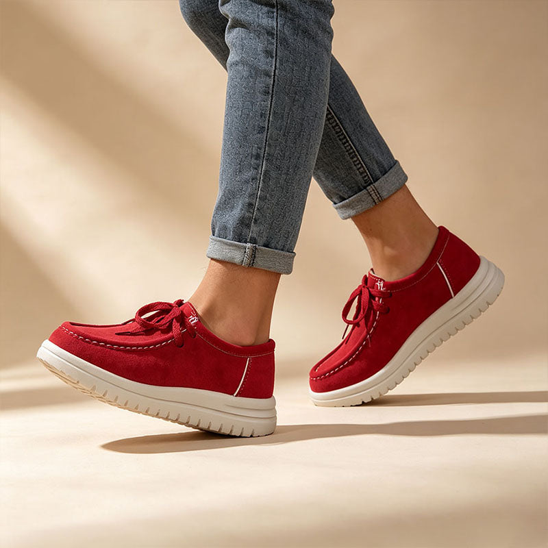 Mocasines de plataforma con cordones