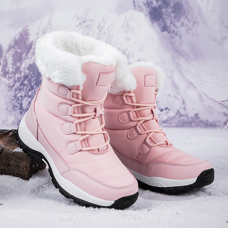 Botas de invierno hasta media pierna con cálido forro polar