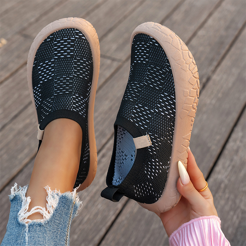 Zapatillas de lona sin cordones con estampado grafiti, ligeras y antideslizantes